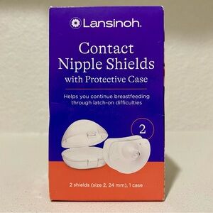 Lansinoh Purple Contact Nipple Shields Set